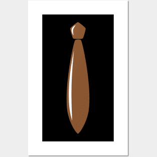 Shiny Brown Tie Posters and Art